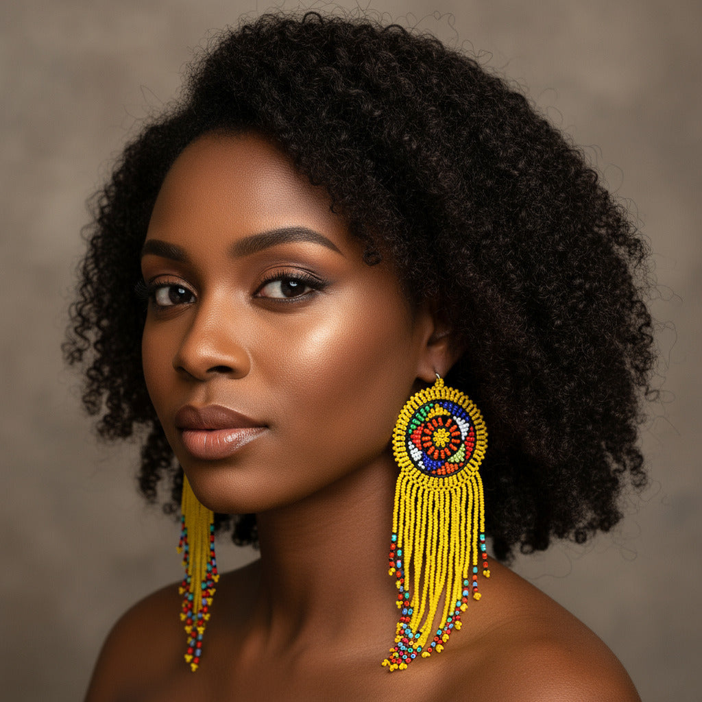 Round Zulu earrings